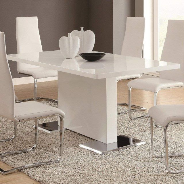 The 25 Best Collection of Shiny White Dining Tables