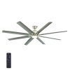 Brushed Nickel Outdoor Ceiling Fans With Light (Photo 8 of 15)