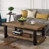 Wood Coffee Tables With 2-Tier Storage (Photo 8 of 15)