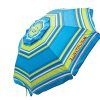 Margaritaville Green And Blue Striped Beach With Built-In Sand Anchor Umbrellas (Photo 2 of 25)