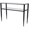 Glass And Pewter Oval Console Tables (Photo 9 of 15)
