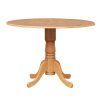 Alamo Transitional 4-Seating Double Drop Leaf Round Casual Dining Tables (Photo 11 of 26)