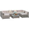 Outdoor Couch Cushions, Throw Pillows And Slat Coffee Table (Photo 4 of 15)