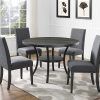 Laurent 7 Piece Rectangle Dining Sets With Wood Chairs (Photo 9 of 25)