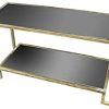 Geometric Glass Top Gold Console Tables (Photo 10 of 15)