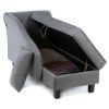 Gray Chaise Lounges (Photo 8 of 15)