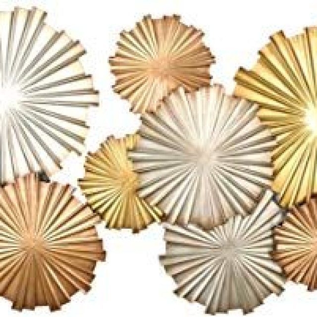 2024 Latest Gold and Silver Metal Wall Art