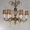 Brass And Glass Chandelier (Photo 8 of 15)
