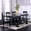 Antique Black Wood Kitchen Dining Tables (Photo 3 of 25)