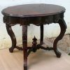 Antique Brass Round Console Tables (Photo 14 of 15)