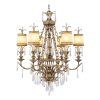 Antique Gild One-Light Chandeliers (Photo 9 of 15)