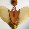 Antique Gold Three-Light Chandeliers (Photo 4 of 15)