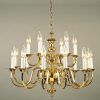 Antique Gold Three-Light Chandeliers (Photo 14 of 15)