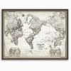 Antique Map Wall Art (Photo 11 of 15)
