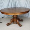 Vintage Brown Round Dining Tables (Photo 8 of 15)