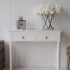 Antique White Black Console Tables (Photo 2 of 15)