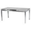 Modern Glass Top Extension Dining Tables In Stainless (Photo 12 of 25)