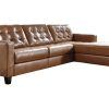2Pc Maddox Right Arm Facing Sectional Sofas With Chaise Brown (Photo 16 of 25)