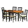 Chandler 7 Piece Extension Dining Sets With Fabric Side Chairs (Photo 14 of 25)