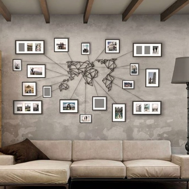 15 Inspirations Maps for Wall Art