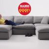 2Pc Maddox Left Arm Facing Sectional Sofas With Cuddler Brown (Photo 8 of 20)