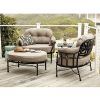 All-Weather Wicker Outdoor Cuddle Chair And Ottoman Set (Photo 9 of 15)