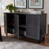 Black Wood Storage Console Tables (Photo 1 of 15)