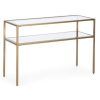 Geometric Glass Top Gold Console Tables (Photo 11 of 15)