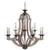 Country Chic Chandelier (Photo 4 of 15)