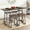 Berrios 3 Piece Counter Height Dining Sets (Photo 8 of 25)