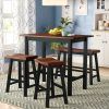 Berrios 3 Piece Counter Height Dining Sets (Photo 7 of 25)