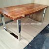 Acacia Top Dining Tables With Metal Legs (Photo 18 of 25)