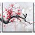 2024 Best of Abstract Cherry Blossom Wall Art