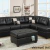Black Leather Sectionals With Ottoman (Photo 10 of 15)