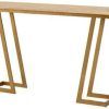 Antiqued Gold Rectangular Console Tables (Photo 10 of 15)