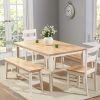 Cream And Wood Dining Tables (Photo 3 of 25)