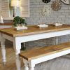 Dining Tables With White Legs And Wooden Top (Photo 4 of 25)