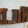 Metal Letter Wall Art (Photo 1 of 15)