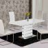 The 25 Best Collection of Extending White Gloss Dining Tables