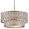 Burnished Silver 25-Inch Four-Light Chandeliers (Photo 13 of 15)