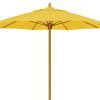 Yellow Sunbrella Patio Umbrellas (Photo 5 of 15)