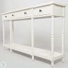 Geometric White Console Tables (Photo 11 of 15)