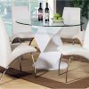 High Gloss White Dining Tables And Chairs (Photo 10 of 25)