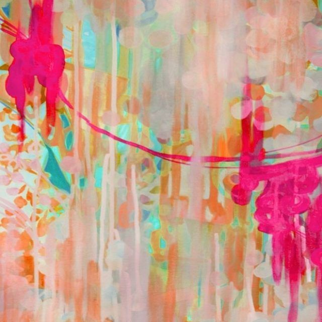 15 Inspirations Pink Abstract Wall Art