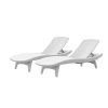 White Outdoor Chaise Lounge Chairs (Photo 8 of 15)