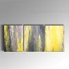 Yellow And Grey Abstract Wall Art (Photo 5 of 15)