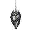 Black Glass Chandeliers (Photo 7 of 15)