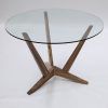 Glass Dining Tables With Wooden Legs (Photo 24 of 25)