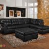 Black Leather Sectionals With Ottoman (Photo 6 of 15)