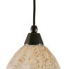 Golden Bronze And Ice Glass Pendant Lights (Photo 9 of 15)